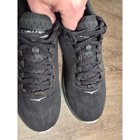 Hoka One One Mach 4 Black White Running Sneakers Shoes Men's Size 8D Wide - Picture 8 of 9